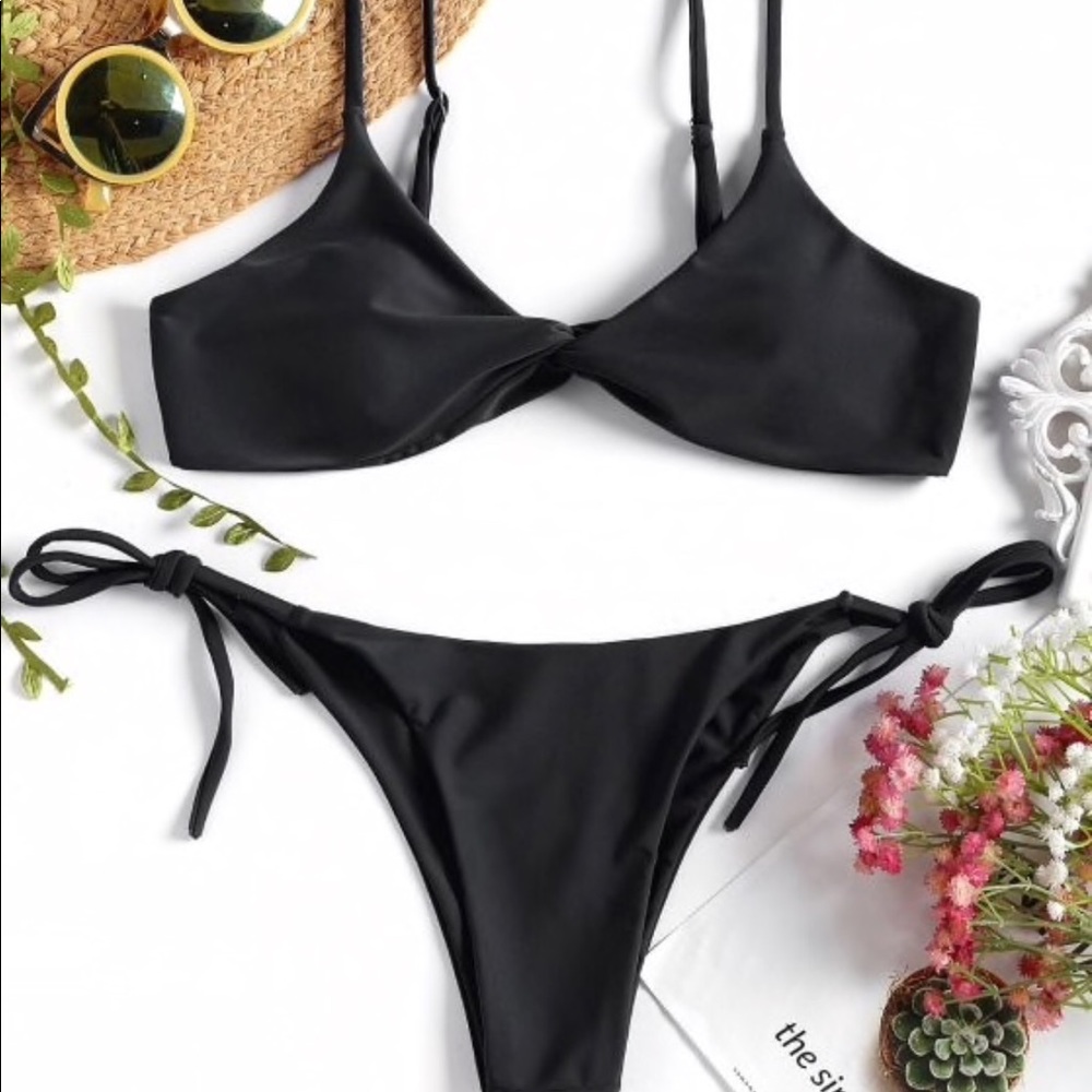 Black Twist Bathing suit